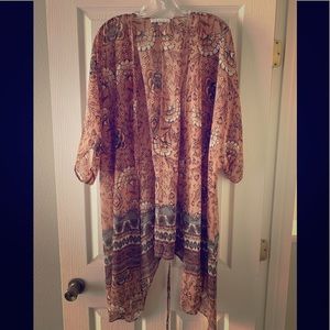 Floral Loose Kimono Cardigan Boho Jacket Blouse